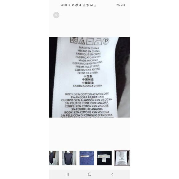 MICHAEL KORS BLACK GOLD CHAIN EMBELLISHED SWEATER SZ.S EUC - Picture 7 of 7